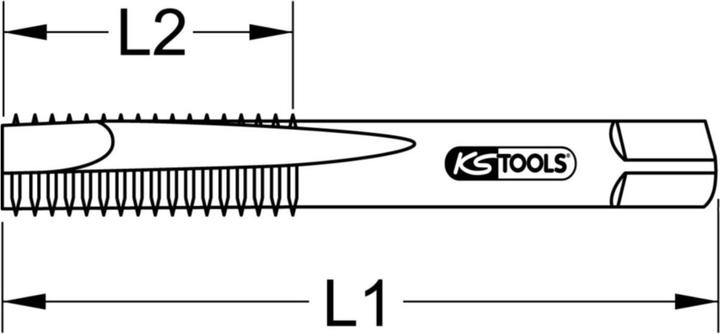 Produktbild KS Tools HSS CO Handgewindebohrer-Satz M