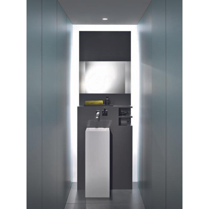 Thumbnail - Alape, Waschbecken, Waschtisch WT.RX325QS, quadratisch B: 329mm H: 900mm T: 367mm, 4801000000, weiss (367 mm, 329 mm)