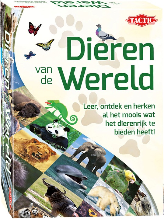 Selecta Spielzeug Kartenspiel Tiere der Welt (Niederländisch)