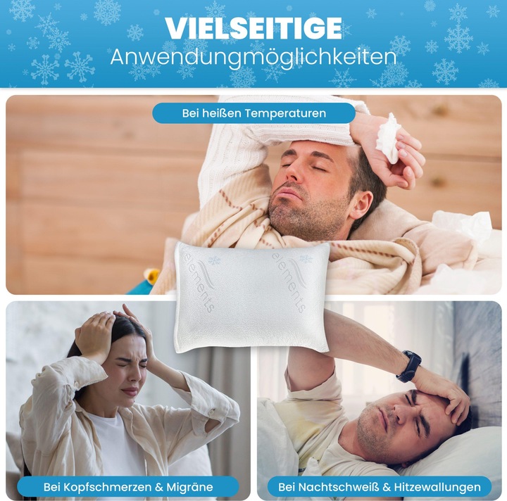 Produktbild Mara Vital Kühlender Kissenbezug 2er Set (Kopfkissenbezug, 40 x 80 cm)