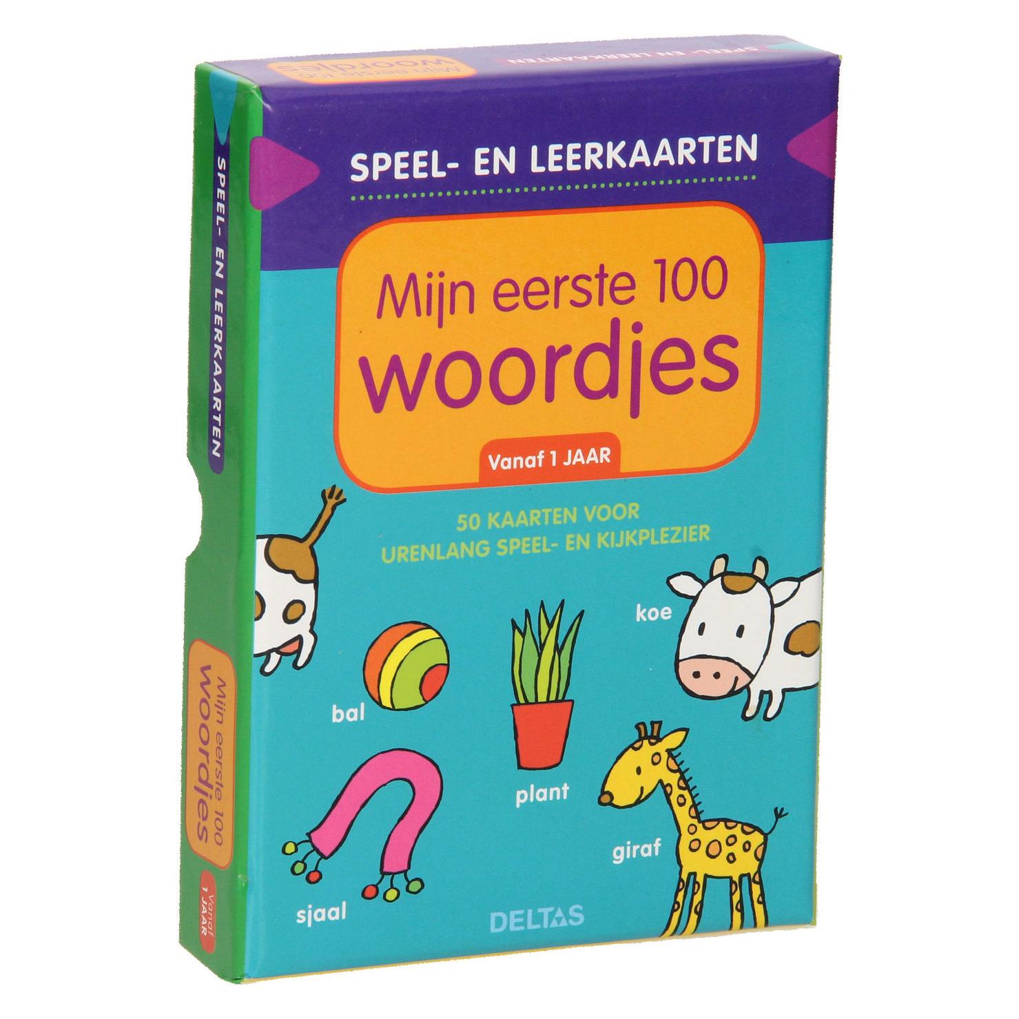 Deltas Speel En Leer Kaarten - Mijn Eerste 100 Woorden