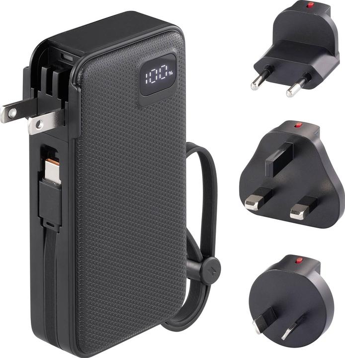 Image du produit Voltcraft VC-PBP3164CB Powerbank 10000 mAh Li-Ion Schwarz (10000 mAh)