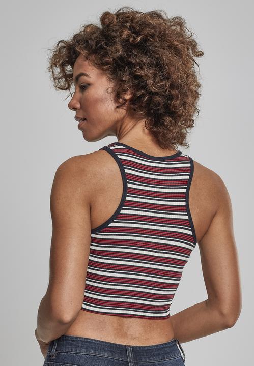Image du produit Urban Classics Ladies Rib Stripe Cropped Top (L)