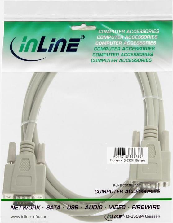 Produktbild InLine Kabelis D-Sub (VGA) - D-Sub (VGA) 5m Kabel (17712D) (5 m)
