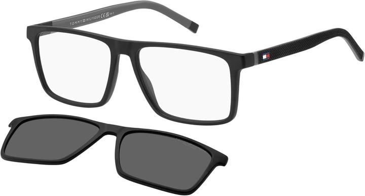 Image du produit Tommy Hilfiger Th 2086/cs rechteckiger Kunststoffrahmen mit polarisierender Clip-on-Männer Sonnenbri