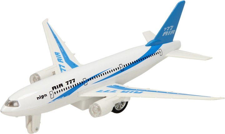 Actual product image Johntoy Airplane die casting with light and sound