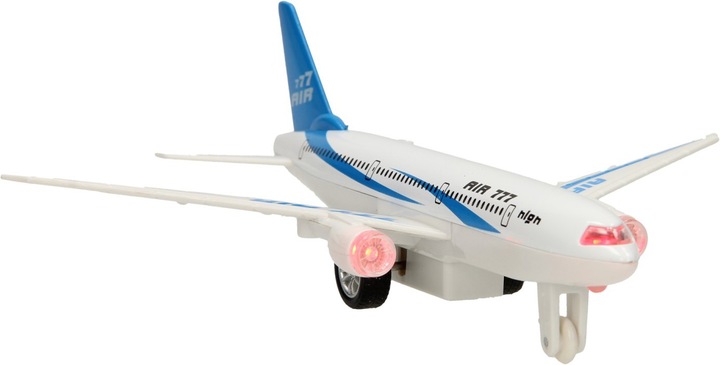 Actual product image Johntoy Airplane die casting with light and sound