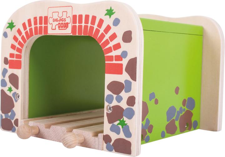 Actual product image Bigjigs Wooden Rail Double Track Tunnel