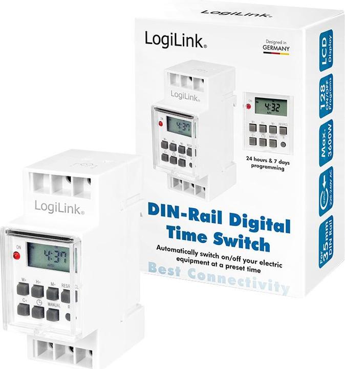 Produktbild LogiLink Automatischer Netzschalter (DIN-Schienenmontage möglich)
