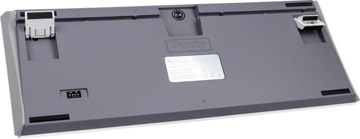 Actual product image Ducky One 3 Mist Grey TKL Gaming Keyboard, RGB LED - MX-Silent-Red (DE, Cable)