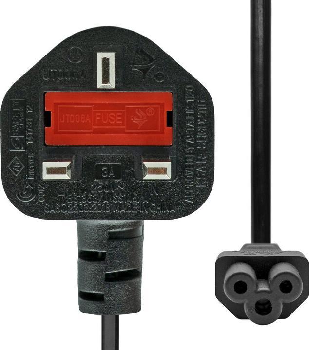 Produktbild ProXtend Power Cord UK to C5 5M Black (5 m)