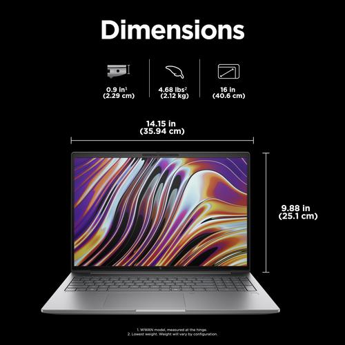 Produktbild HP ZBOOK POWER G11A R7 8845HS (16", AMD Ryzen 7 8840HS, 32 GB, 1000 GB, CH)
