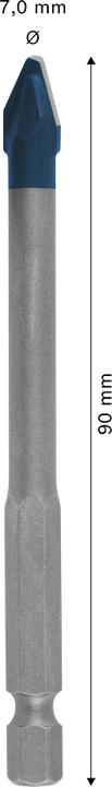 Produktbild Bosch Professional Zubehör EXPERT HEX-9 Hard Ceramic Bohrer, 7x90 mm (7,0 Millimeter)