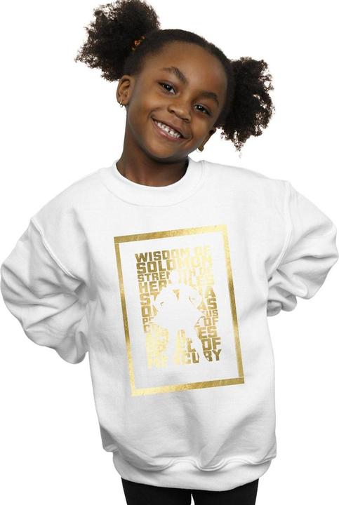 Produktbild Shazam Gold Text Sweatshirt Mädchen (140, 146)
