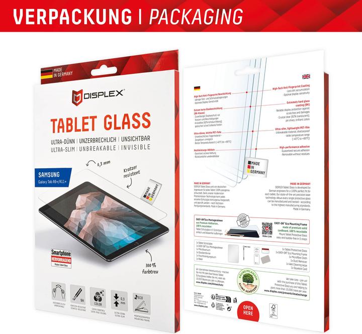 Produktbild Displex Tablet Glass (1 Stk., Samsung Galaxy Tab A9+)
