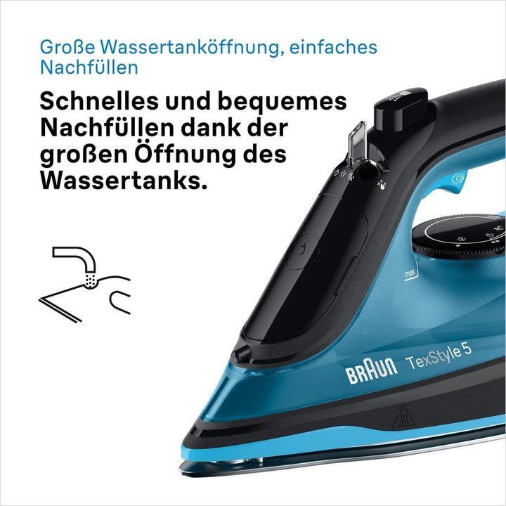 Actual product image Braun SI5256BL TexStyle 5 steam iron 0127410001 (2600 W, 210 g/min)