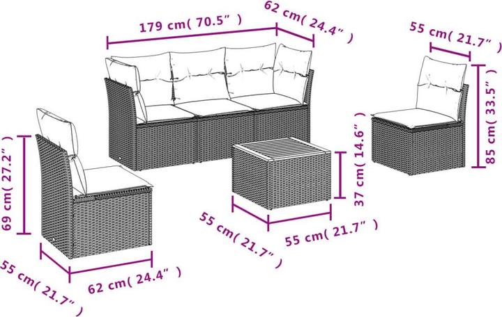 Produktbild vidaXL Goldie
