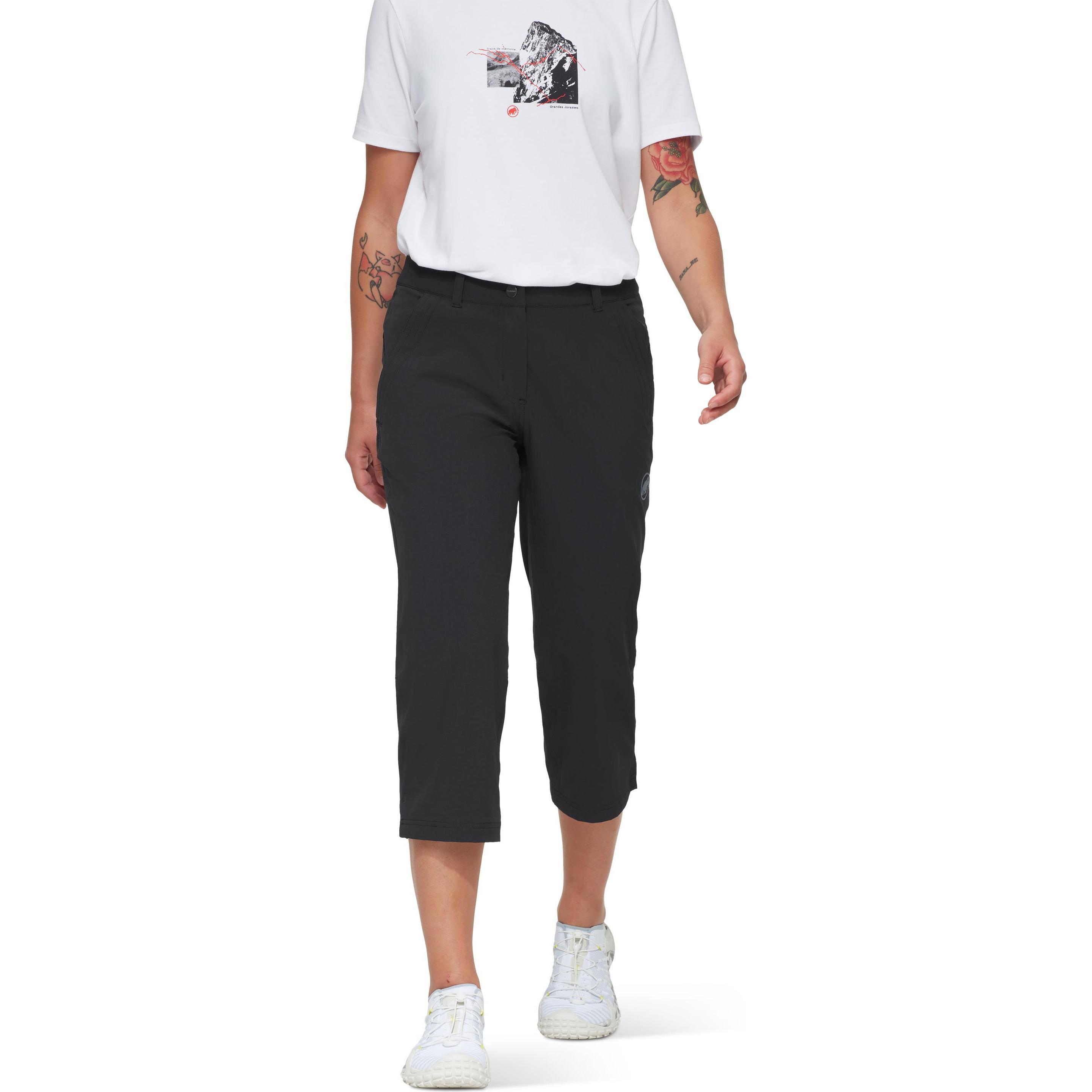 Thumbnail - Mammut, Damen, Outdoorhose, Hiking V Capri Pants Women (36), Schwarz, 36