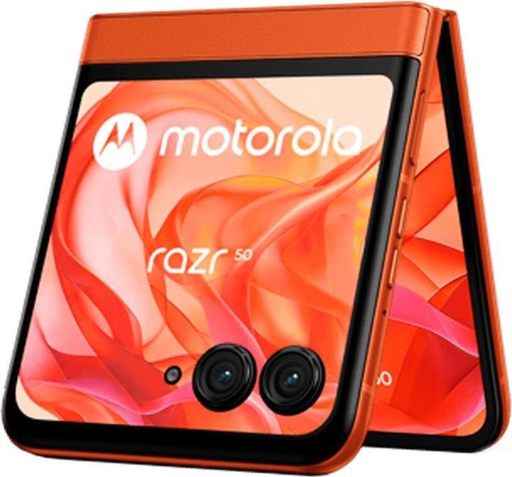 Actual product image Motorola Razr 50 (256 GB, Spritz Orange, 6.90", SIM + eSIM, 5G)