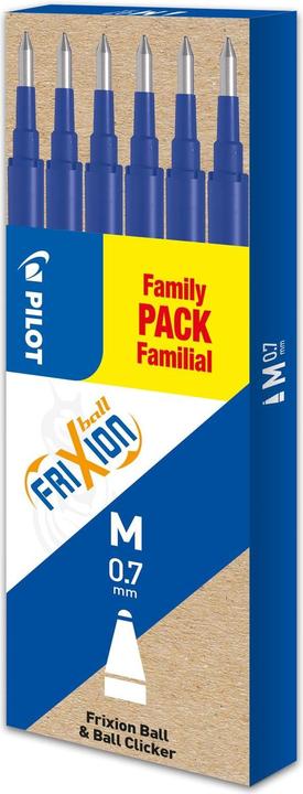 Image du produit Pilot FriXion Recharge Set à 6 (Recharger, Bleu, 0.70 mm)