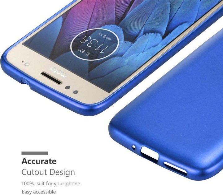Actual product image Cadorabo TPU Matt Metallic Cover (Motorola Moto G5S)