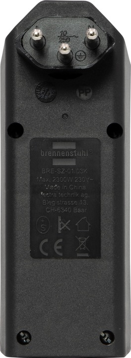 Image du produit Brennenstuhl cleverLINE fiche de branchement triple noire avec interrupteur, orientable jusqu'à 300° (sans (Type 13, 3 x)