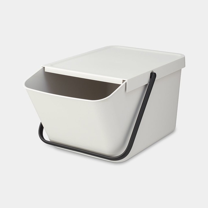 Actual product image Brabantia Sort & Go 20 l recycling bin, light grey (20 l)