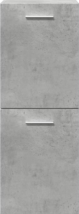 Produktbild vidaXL Badmöbel Set Waschbeckenunterschrank Badspiegel Schrank 4-tlg. Betongrau