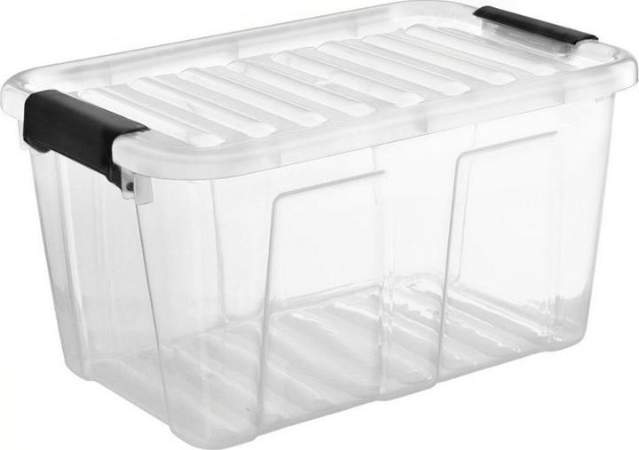 Actual product image Plast team Pojemnik Home Box 31l Z Czarnym Uchwytem 2232 (12 x 4 x 4 cm, 30 l)
