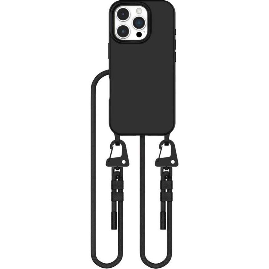 Tech-Protect MagNecklace MagSafe Case with Lanyard for iPhone 16 Pro - Black, Handykette, Schwarz