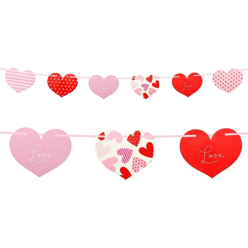 GoDan Papiergirlande Herzmuster 200cm (1 Stk.) (48986138)
