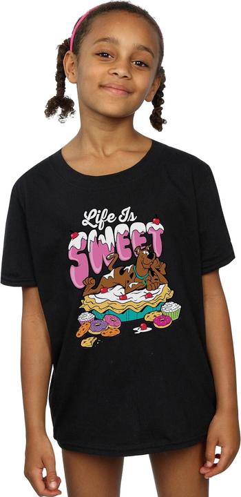 Actual product image Scooby Doo Girls Life Is Sweet Cotton T-Shirt (140, 146)
