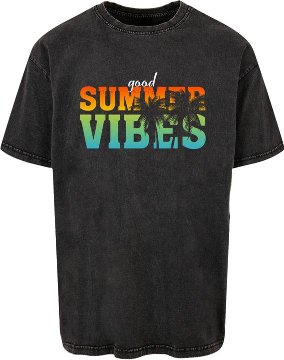 Image du produit Merchcode Good Summer Vibes Acid Washed Oversize Tee - 112705 (S)