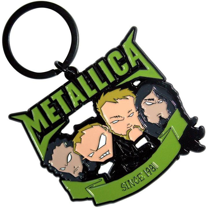 Actual product image Metallica Since 1981 Heads Double Sided Keyring