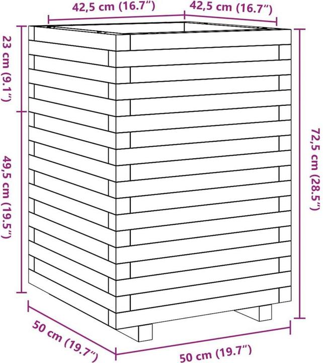 Produktbild vidaXL Pflanzkübel