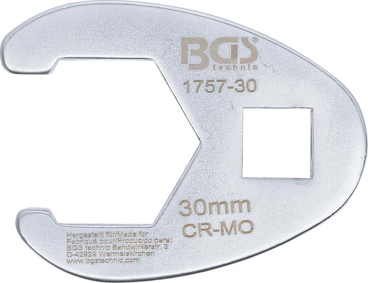 Immagine prodotto BGS Chiave a zampa di gallo 12,5 mm (1/2") 30 mm (30 mm)