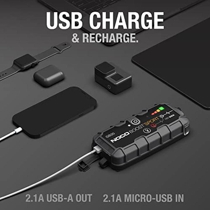 Actual product image Noco GB20 (500 A, 2000 mAh)