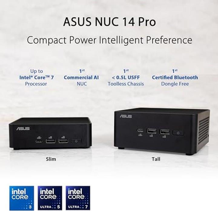 Produktbild ASUS NUC 14 Pro RNUC14RVKI300002I (Intel Core 3 100U)