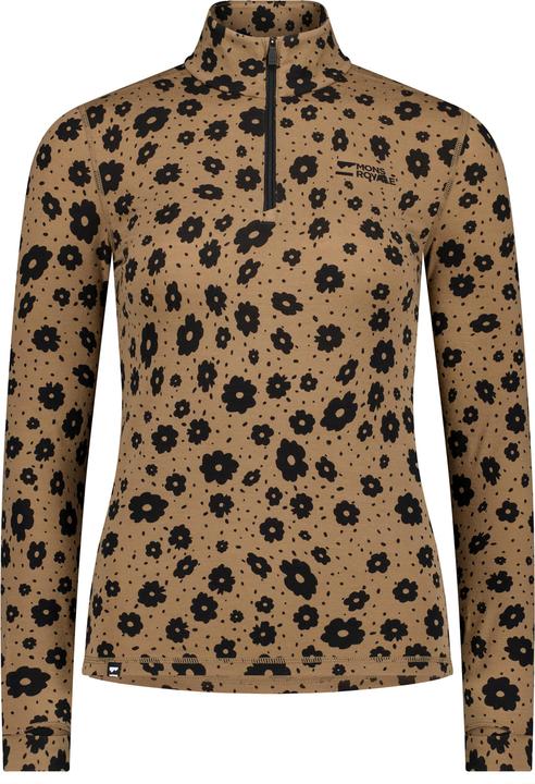 Actual product image Mons Royale Women's Cascade Merino Base Layer 1/4 Zip L/S (S)