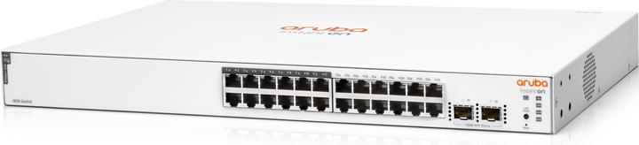 Productafbeelding HPE Aruba Switch 1830 24G 2SFP 24xGBit/2xSFP (12xPoE/195W) JL813A (24 Havens)