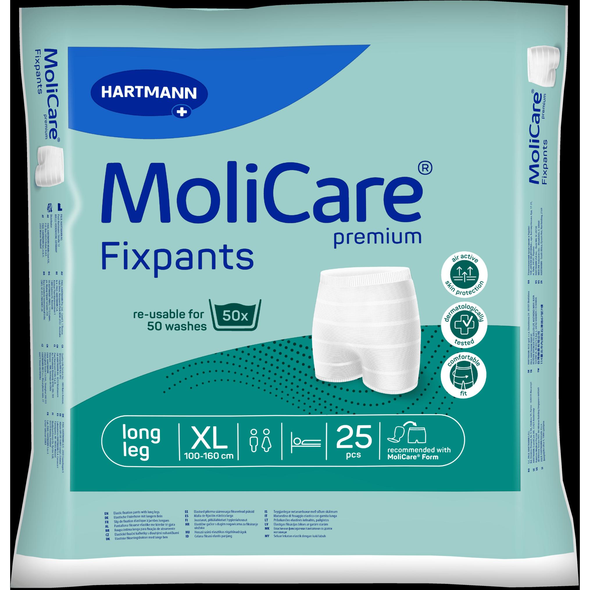 MoliCare, Inkontinenzhygiene, Premium Fixpants long leg Inkontinenz Fixierhose (25 x, Large plus)