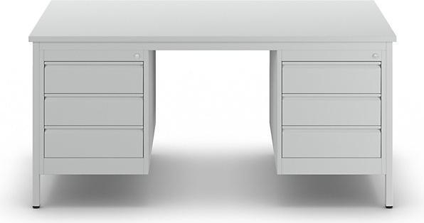 Actual product image eurokraft basic Master desk, light gray (160 cm, 80 cm)