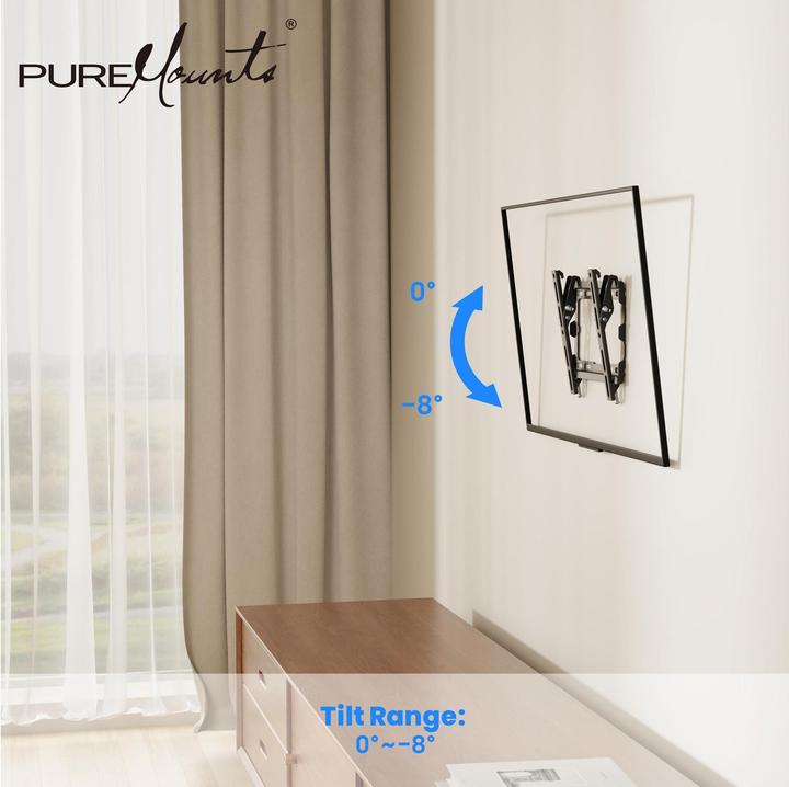 Produktbild PureMounts TV-Wandhalter PM-BT 210, Vesa 200x200 mm (Wand, 45 kg)