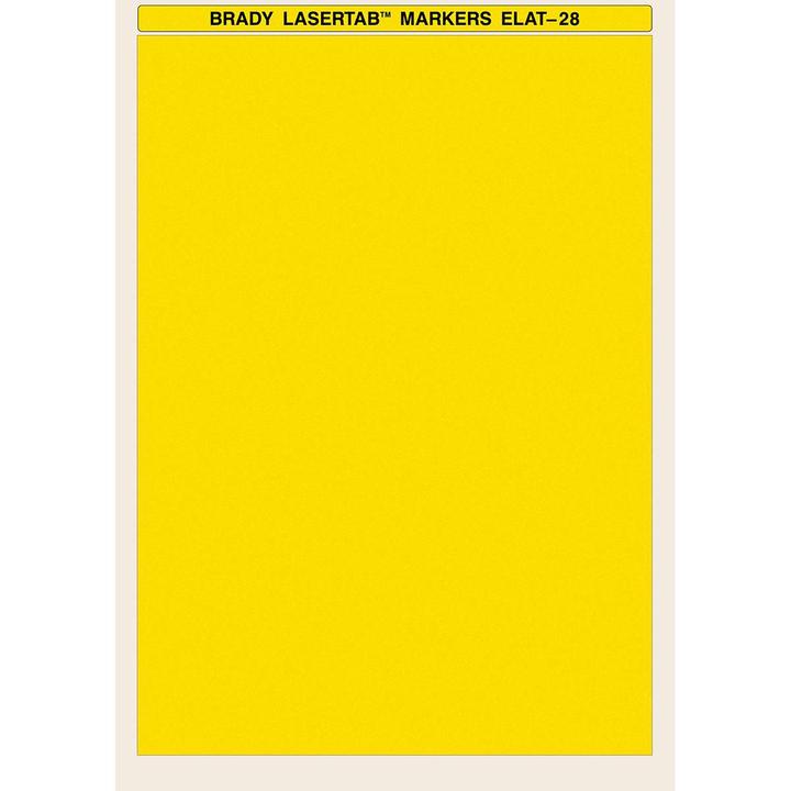 Actual product image Brady LaserTab polyester labels, A4 sheets