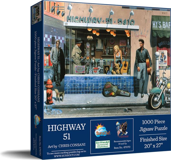 Immagine prodotto Sunsout Puzzle 1000 pezzi Highway 51 (1000 pezzi)
