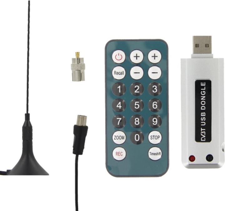 Actual product image OEM USB DVB-T receiver incl. 28 dB DVB-T antenna (DVB-T)
