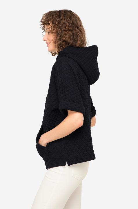 Immagine prodotto Laurasøn Gilet di felpa con jacquard a nido d'ape, tasca a marsupio e OEKO-TEX (S)