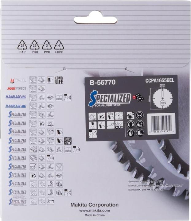 Produktbild Makita Kreissägeblatt Ø 165x20mm 56Zähne