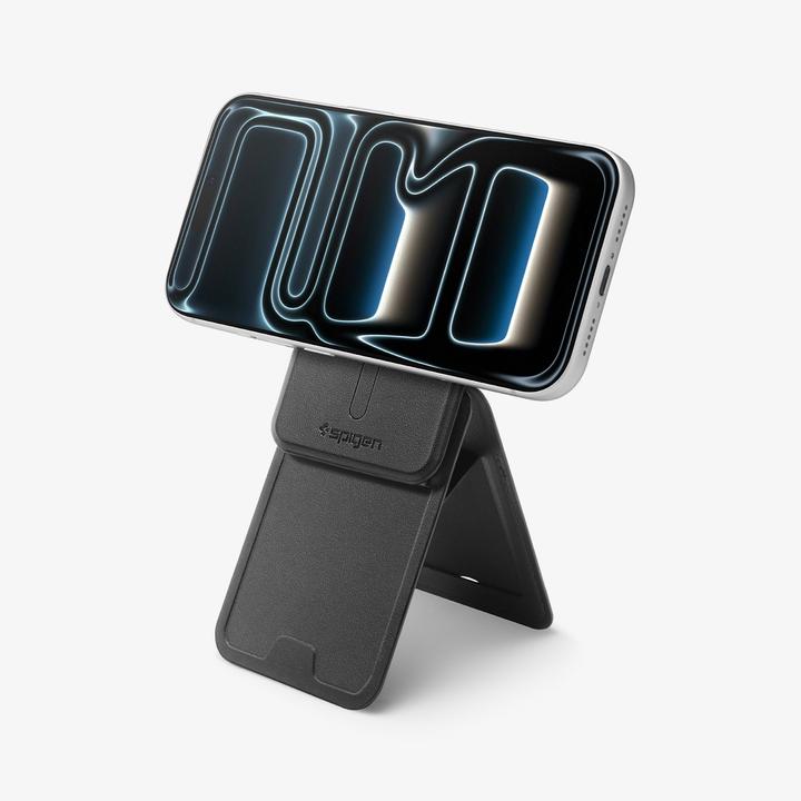 Actual product image Spigen Slim Fold (Mag Fit) | S314-3 MagSafe Card Holder Black