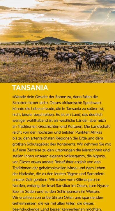 Immagine prodotto Reiseführer Tansania und Sansibar (Tedesco, Francisca Chengula)